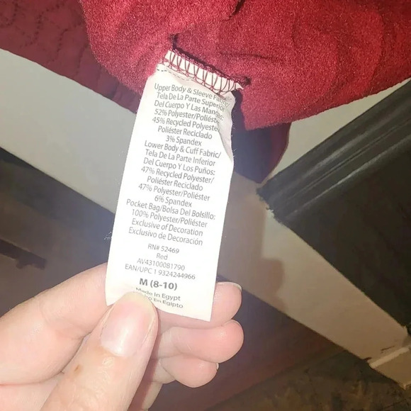 Red lightweight Avia zip up jacket - Picture 6 of 6